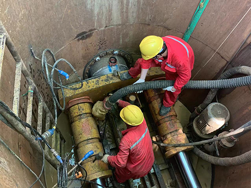 樹(shù)脂混凝土微型頂管施工現(xiàn)場(chǎng)